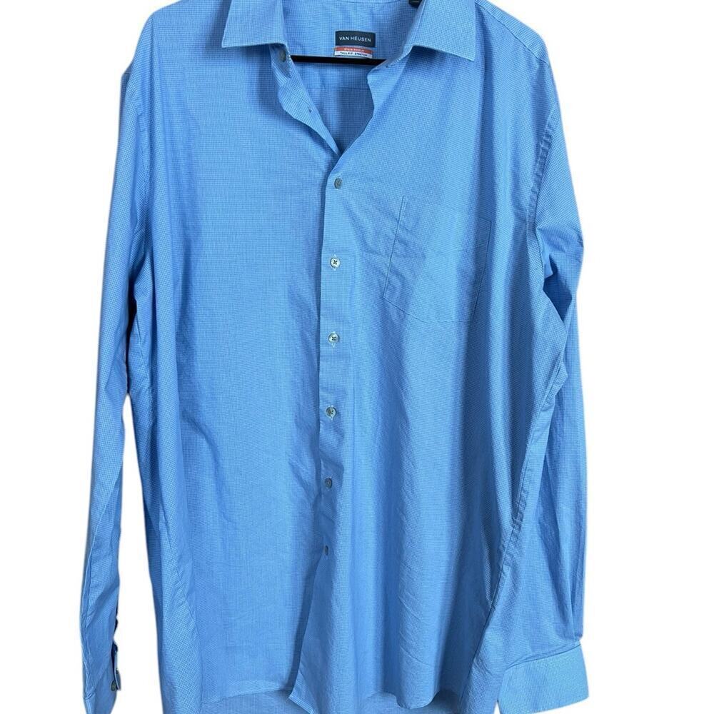 Van Heusen Men’s 17 1/2 X 37/38 TALL fit button-down shirt
